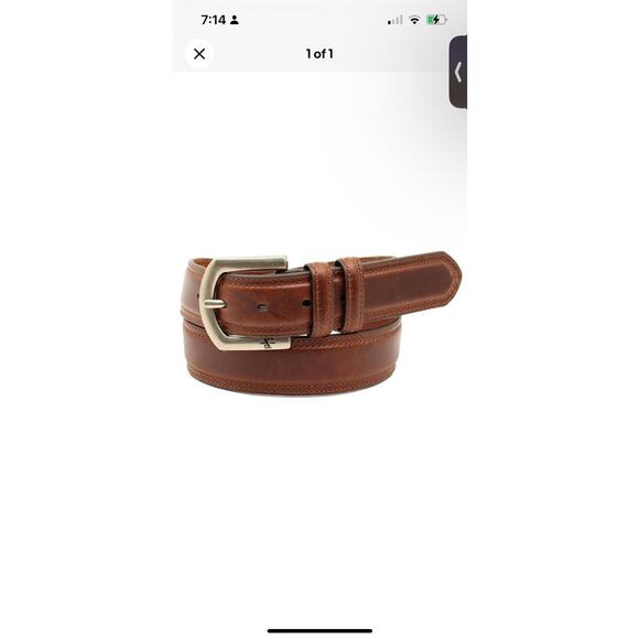 Nocona HD Xtreme Western Mens Belt Double Keepers Brown N2713302 Brown Size 46 - Picture 4 of 4